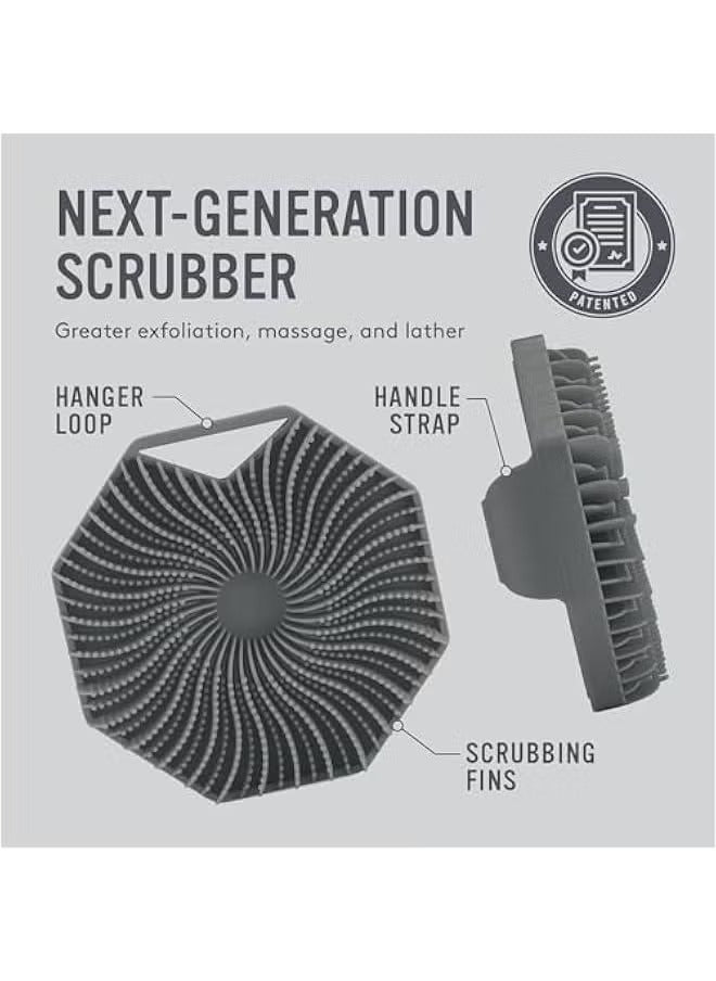 Antimicrobial Silicone Body Scrubber Gentle, Exfoliating & Eco-Friendly