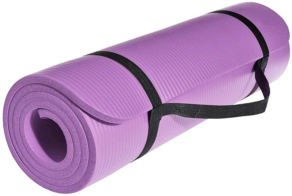 Non Slip Yoga Mat with Carrying Strap // Double Sides Thick Premium Exercise Yoga Mat for Yoga & Fitness