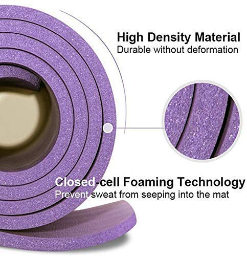 Non Slip Yoga Mat with Carrying Strap // Double Sides Thick Premium Exercise Yoga Mat for Yoga & Fitness
