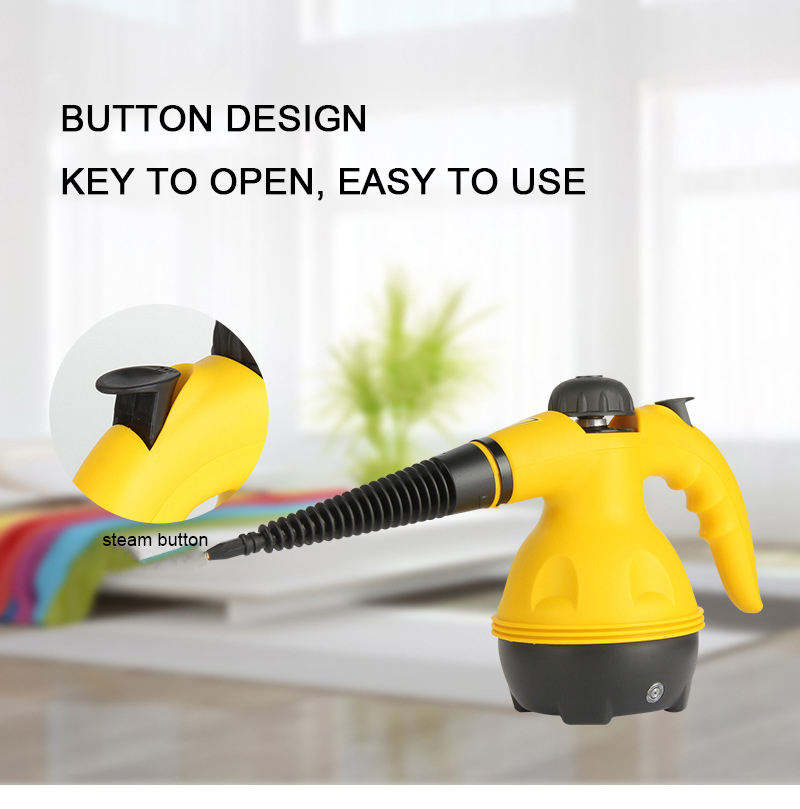 Portable Handheld Steam Cleaner 1000w // Multi-Purpose Electric Steamer, High-Pressure Steam for Household Cleaning