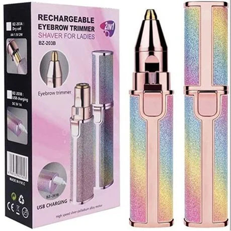 Rechargeable Hair Remover for All Parts // Painless-Precision Eyebrow Trimmer Hair Remover Trimmer for Women