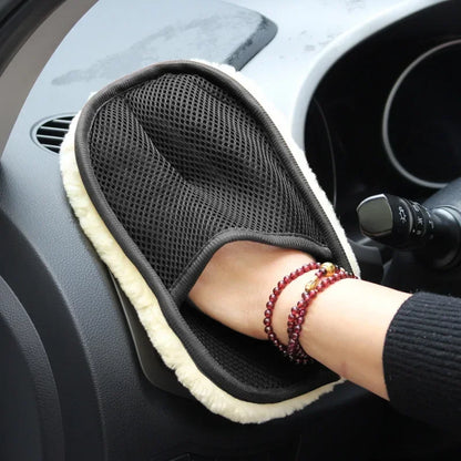 Car Cleaning Brush Cleaner // Soft Car Washing Gloves Lint Roller Glove