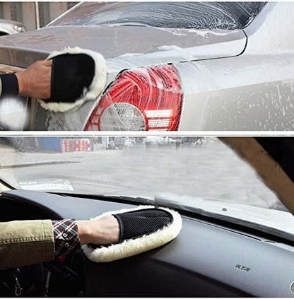 Car Cleaning Brush Cleaner // Soft Car Washing Gloves Lint Roller Glove