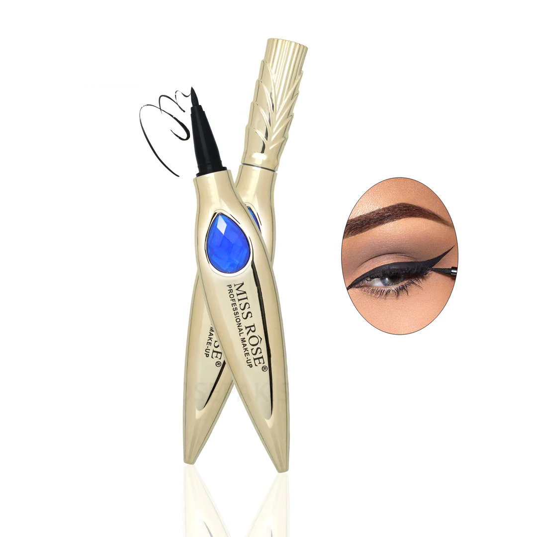 Miss Rose Diamond Eyeliner, Waterproof Makeup Liquid Diamond Eyeliner
