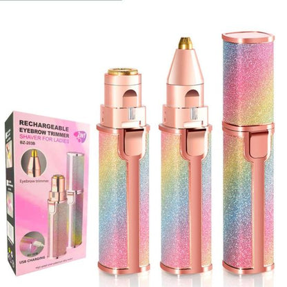 Rechargeable Hair Remover for All Parts // Painless-Precision Eyebrow Trimmer Hair Remover Trimmer for Women